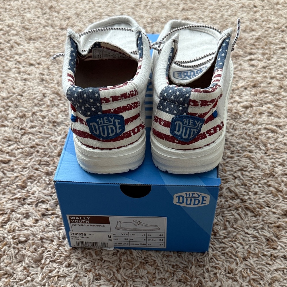 Hey Dude Kids Stars and Stripes Sneakers